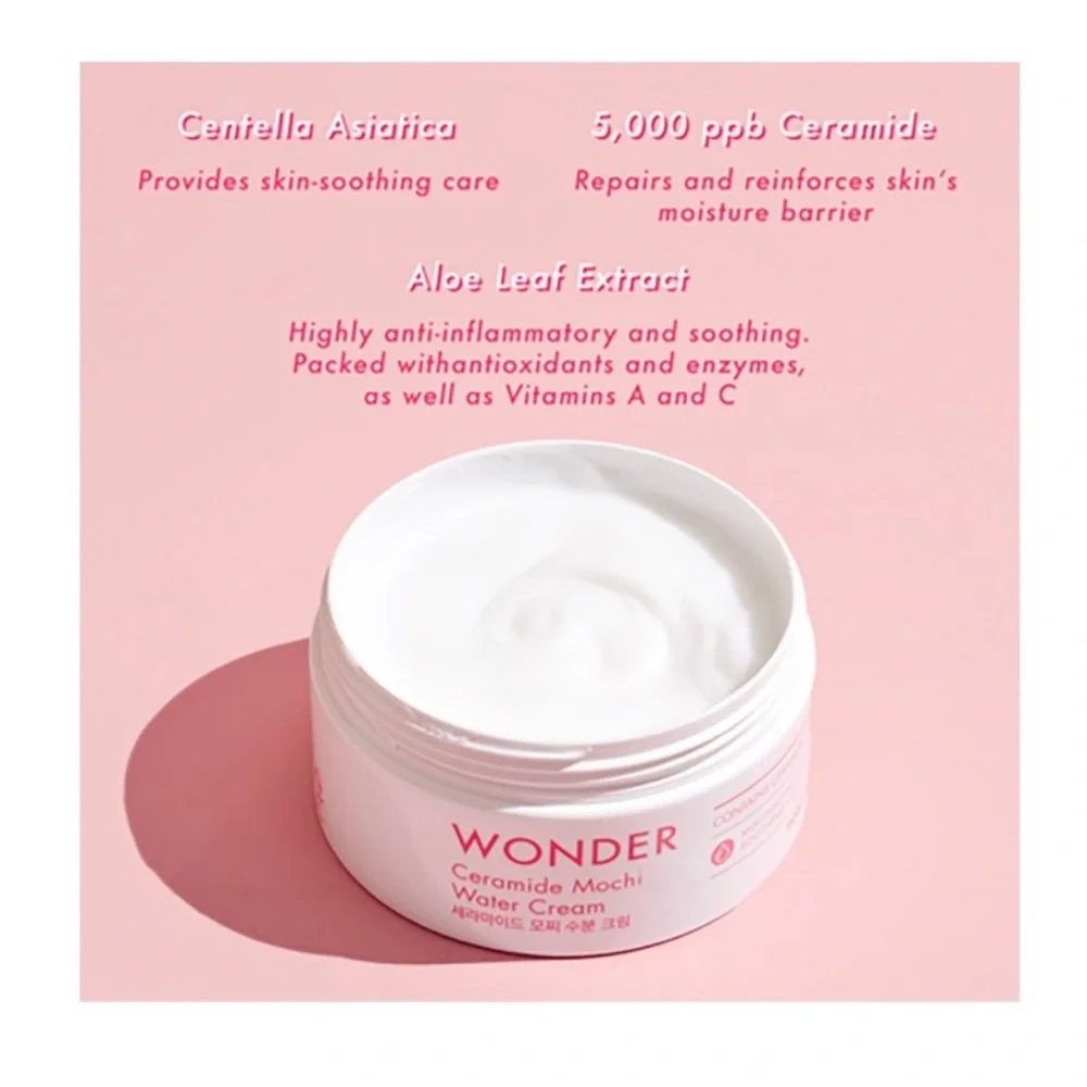 $4 🌸 Tonymoly Wonder Ceramide Mochi Water Cream NEW Restores Barrier ~ NEW